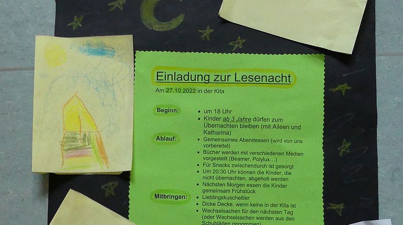 Lesenacht in der Kita
