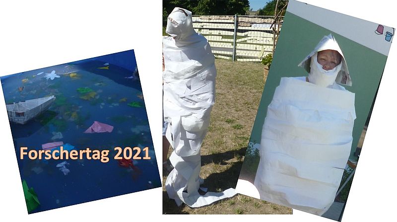 Wieviel Papierrollen werden benötigt, um einen Erzieher einzuwickeln?